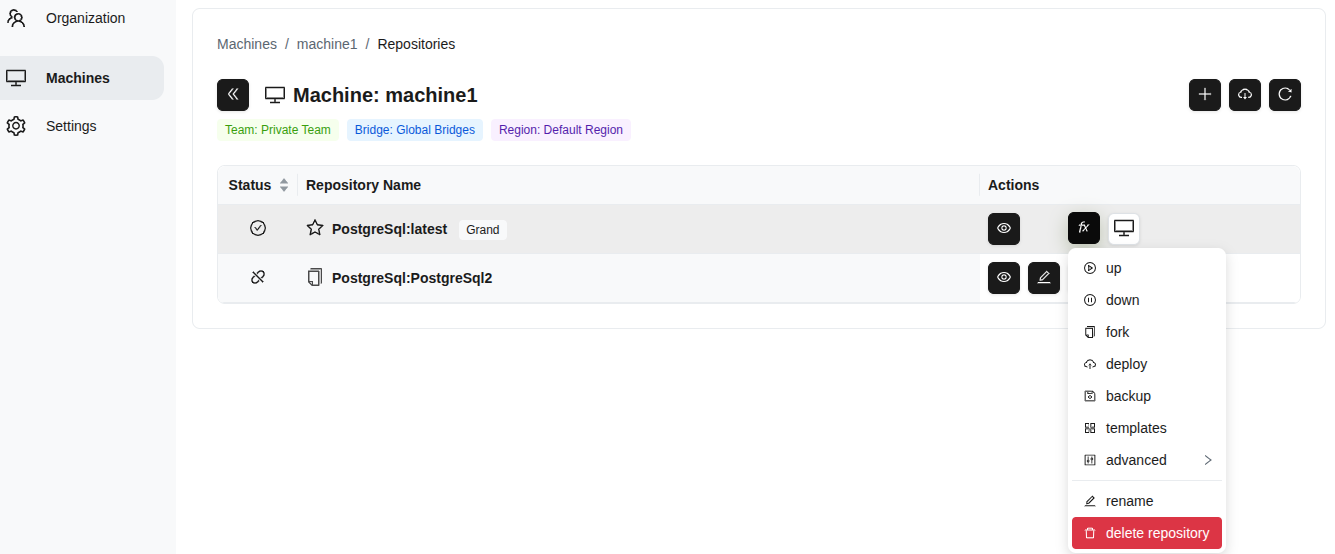 Delete Repository operation