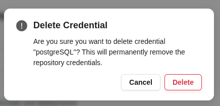Deletion confirmation